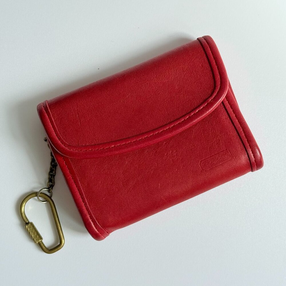 SOLD Vintage Coach Red Multifunction Wallet 7219